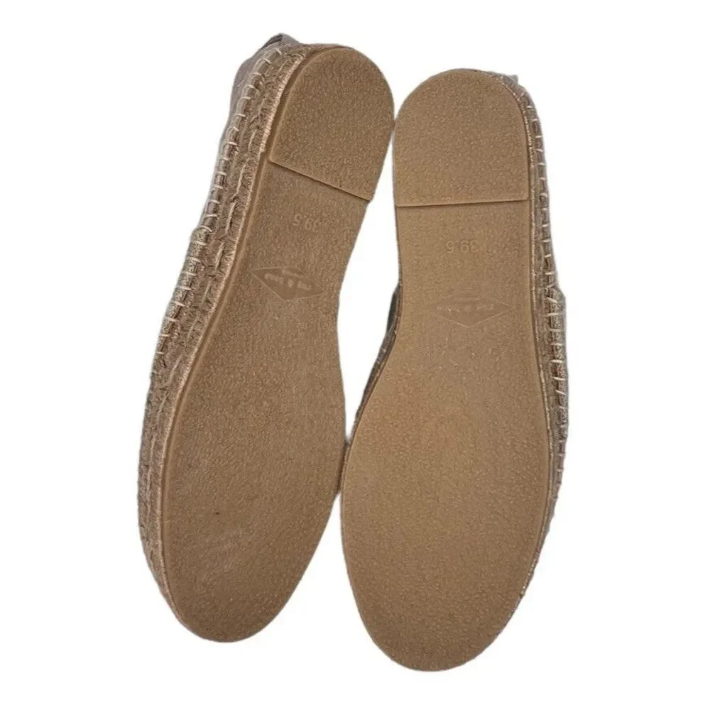 Rag & Bone Womens Nina Tan Smoke Suede‎ Slip-On Platform Espadrilles Sz 9.5/39.5